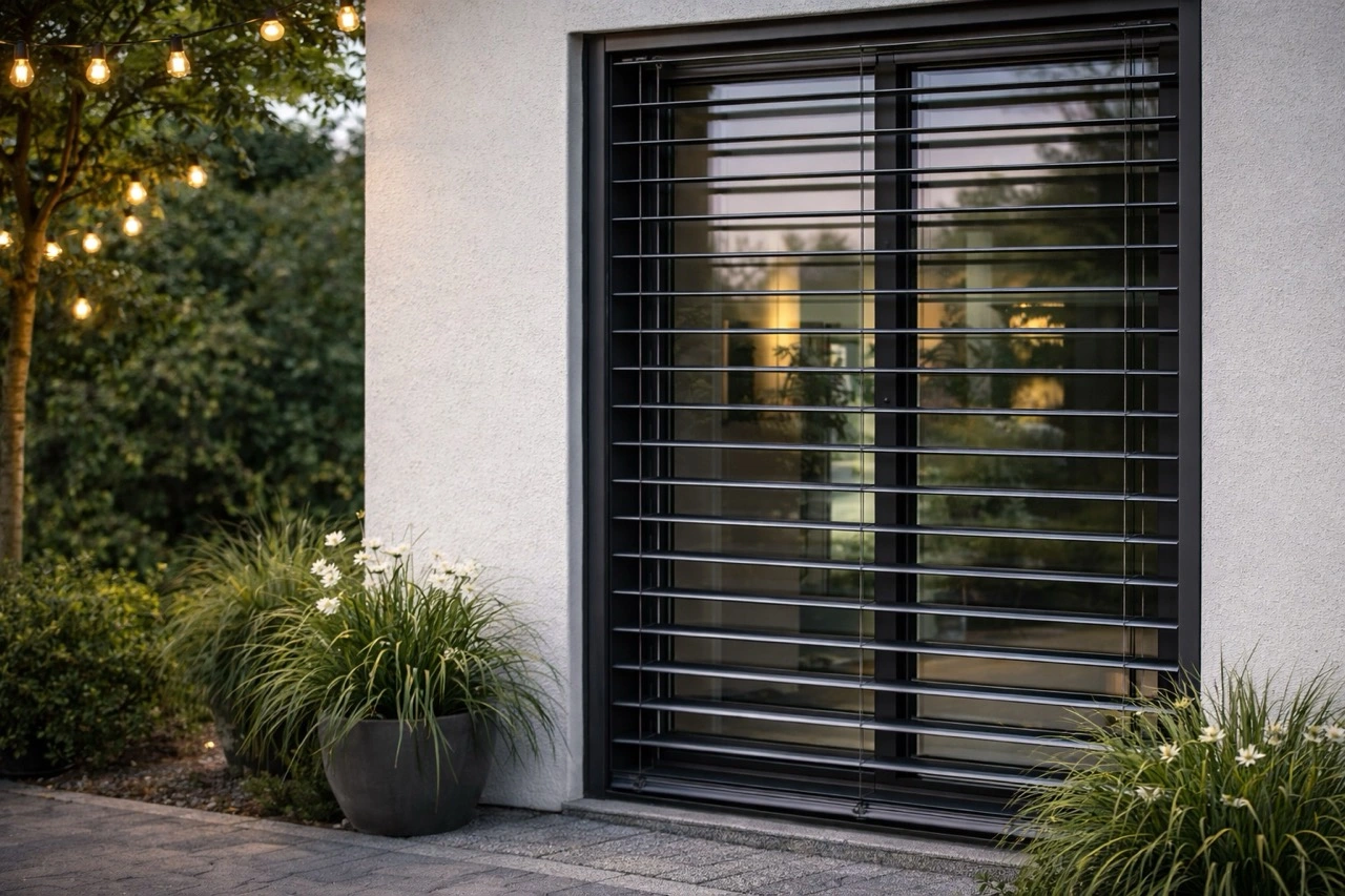 Raffstore-Jalousie – regulierbarer Sonnenschutz mit Wetterautomatik